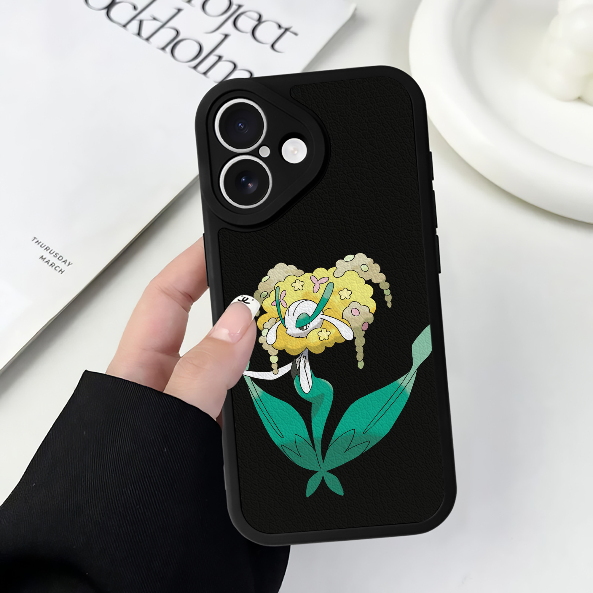（画像用） ポケットモンスター Pokémon 【iPhone 16シリーズ対応】シリコンスマホケース（レザー調） 材質：シリコン